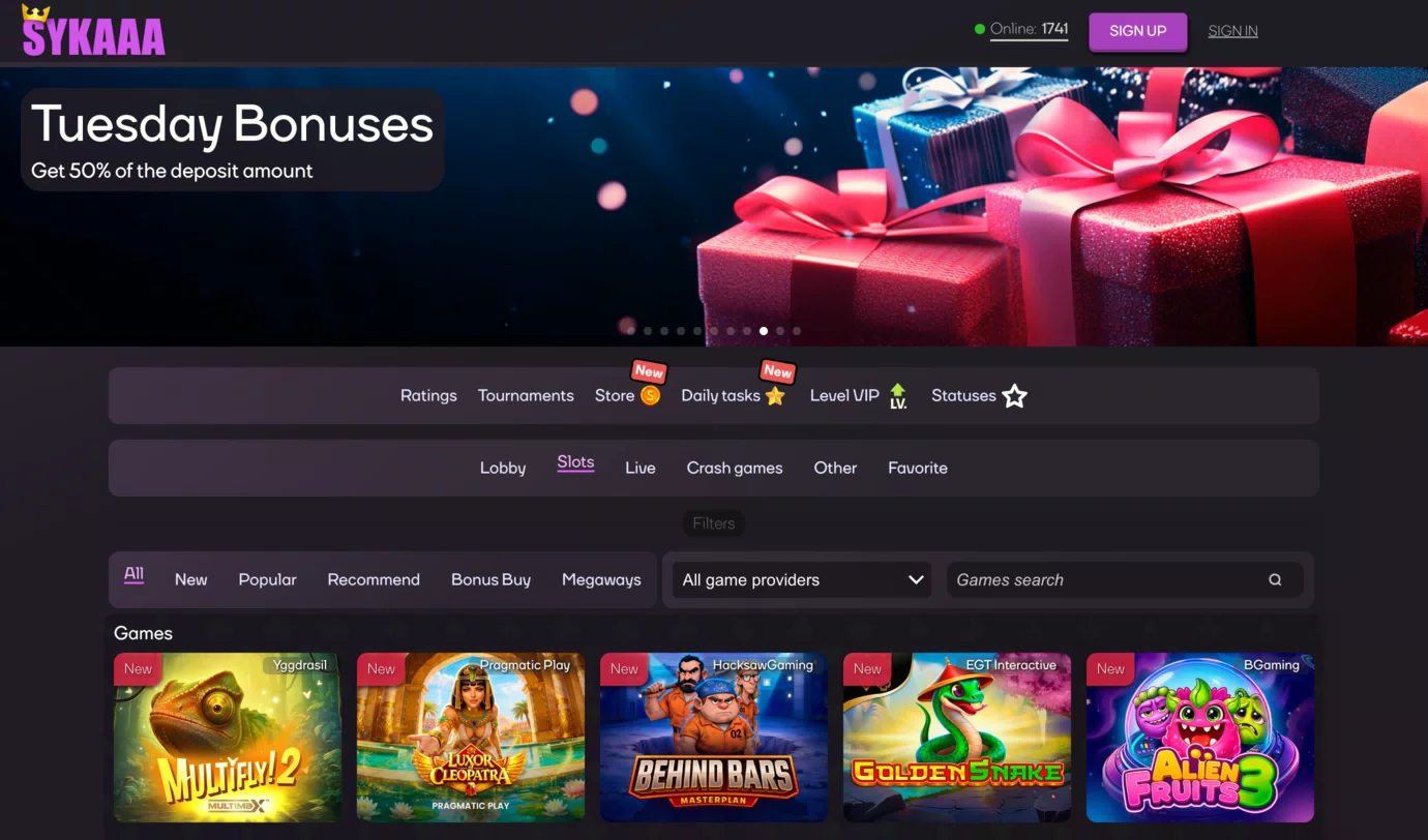 Home page